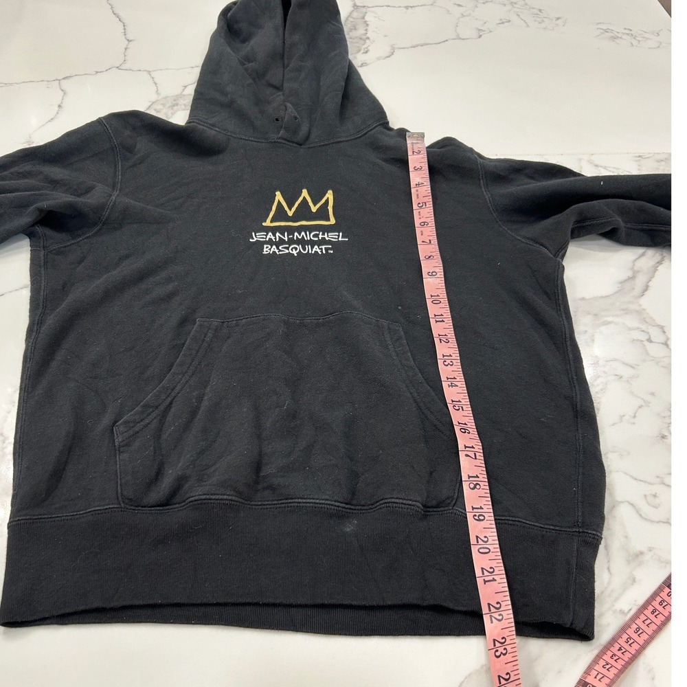 Jean-Michel Basquiat Crown Hoodie UT Uniqlo Black NYC Pop Icons Graphic - Picture 5 of 10
